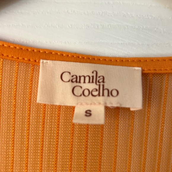 Camila Coelho Nikki Robe Cover Up Orange Bikini Cover small - Picture 6 of 9